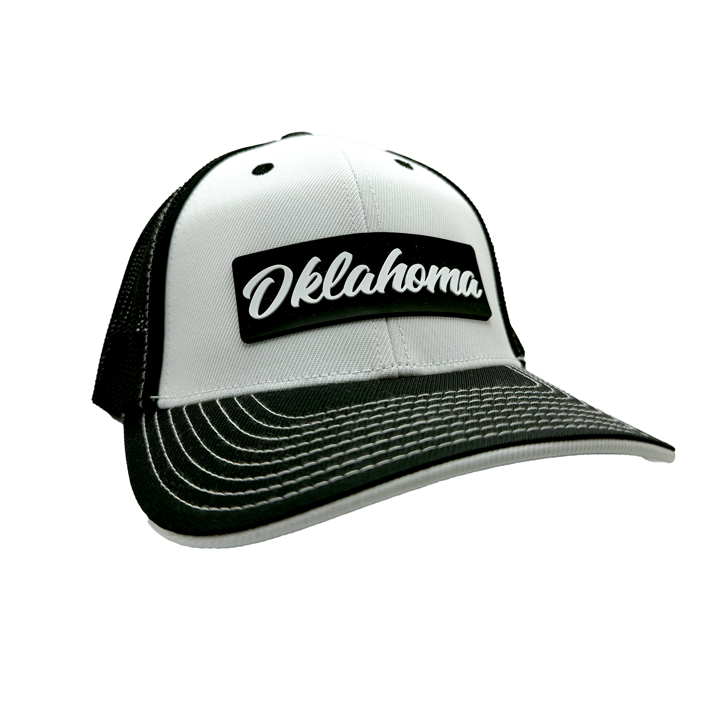 Oklahoma Cursive White Hat